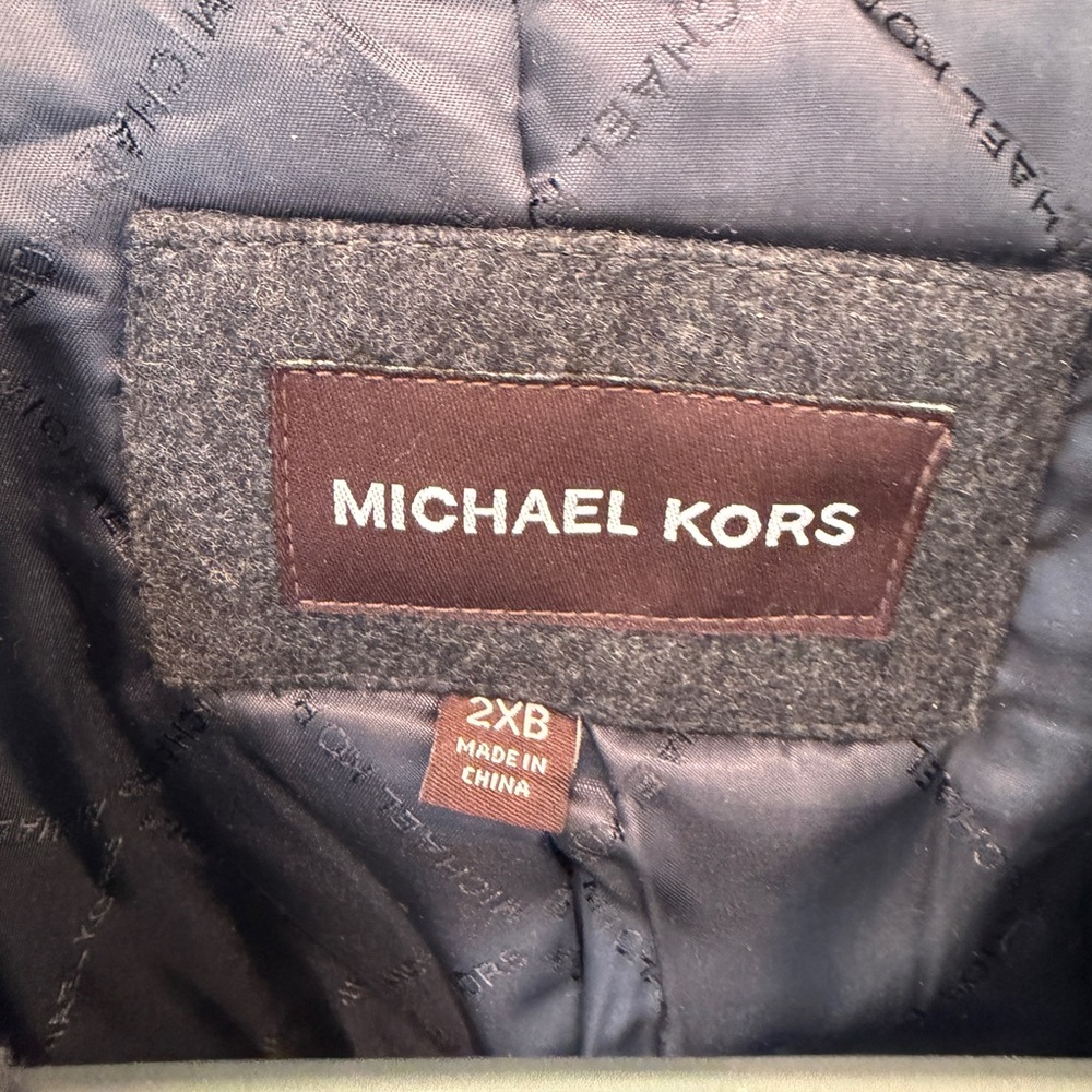 Michael Kors Charcoal Coat for Men - Picture 3 of 5